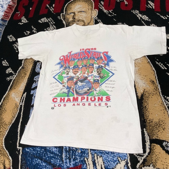 1988 World Series Champions Los Angeles Dodgers T-Shirt large - Picture 1 of 4